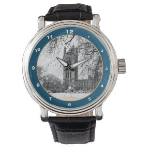 Winter London & Westminster Palace /vintage watch