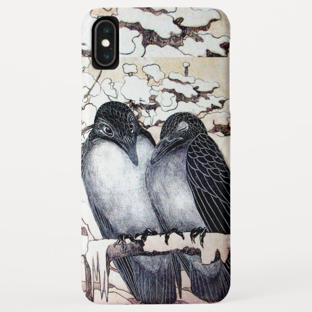 WINTER LOVE BIRDS IN SNOW Case-Mate iPhone CASE (Back)