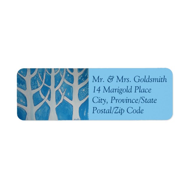 Winter Love Return Address Label (Front)