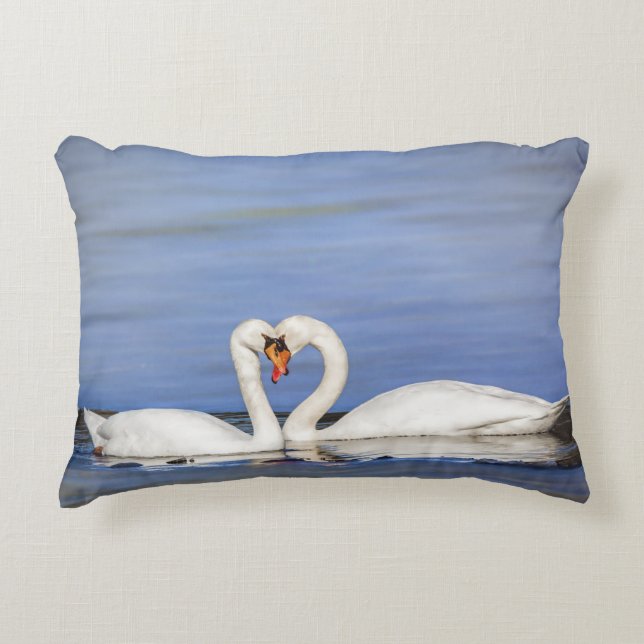 Winter Love Swan Pillow (Front)