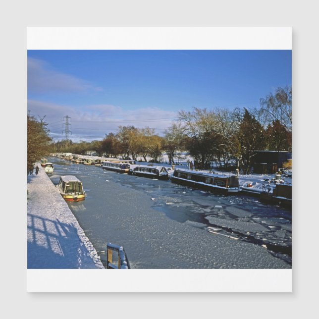Winter Macclesfield Canal Cheshire England (Front)