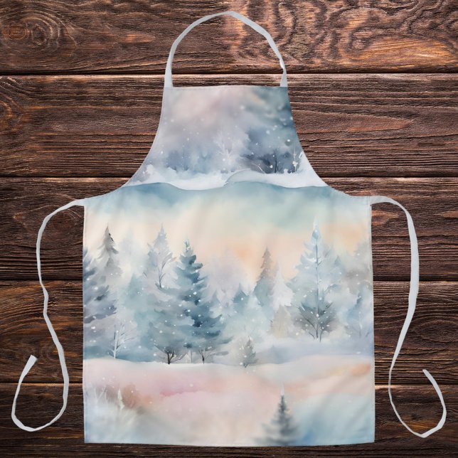 winter magic +add logo  apron (Creator Uploaded)