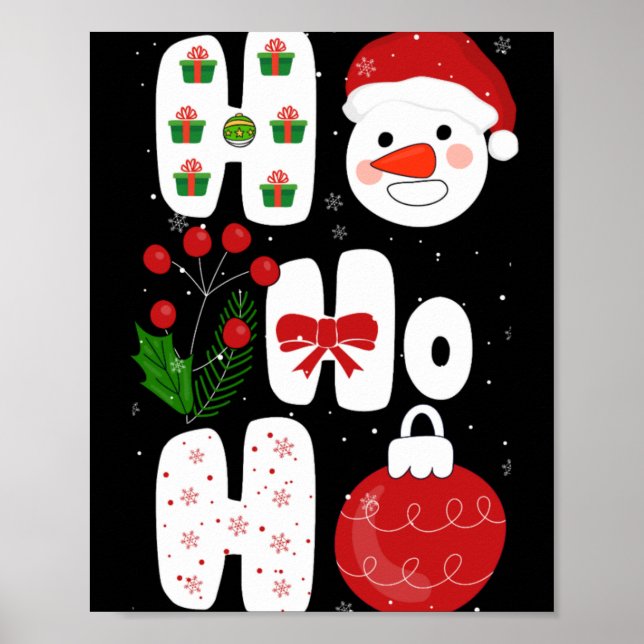 Winter Magic Design Retro Winter Christmas Vector  Poster (Front)