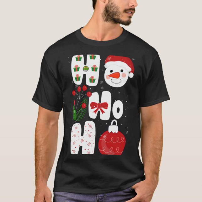 Winter Magic Design Retro Winter Christmas Vector  T-Shirt (Front)