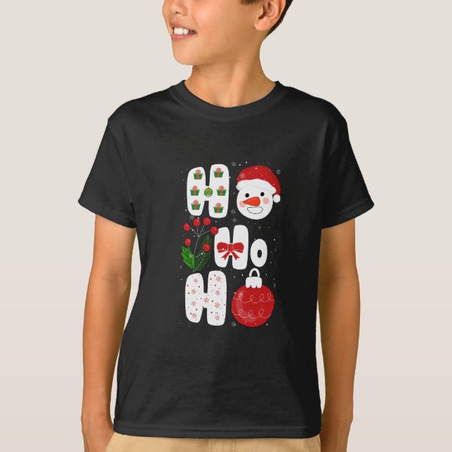 Winter Magic Design Retro Winter Christmas Vector T-Shirt (Front)
