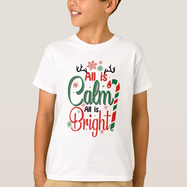 Winter Magic Design Retro Winter Christmas Vector T-Shirt (Front)