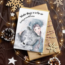 Winter Magic is in the air | Snow queen card