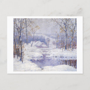 Winter Magic Landscape Painting Postcard