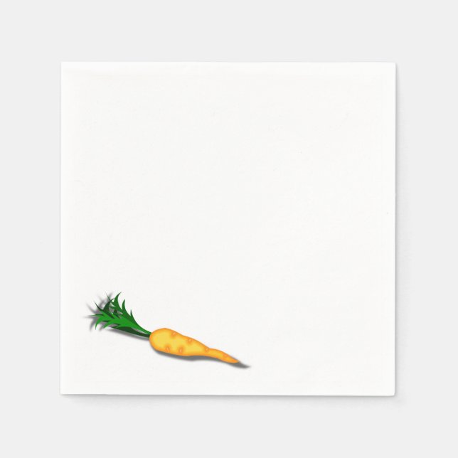 Winter Magic Snowman's Carrot Nose Napkin (Front)