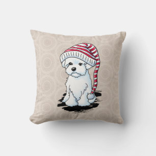 Winter Maltipoo Cushion