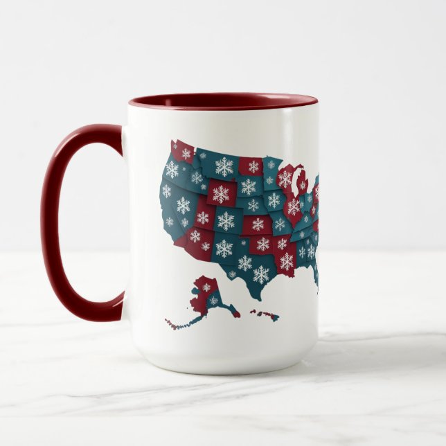 Winter Map Combo Mug (Left)