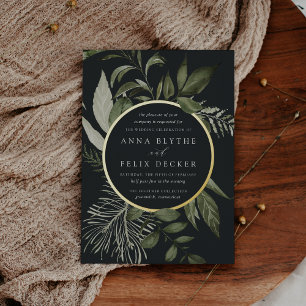 Winter Meadow Green Botanical Wedding