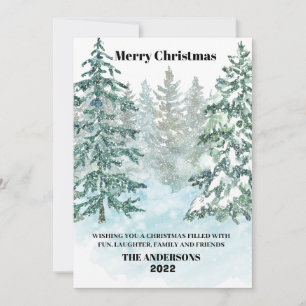 Winter Merry Christmas Holiday Card