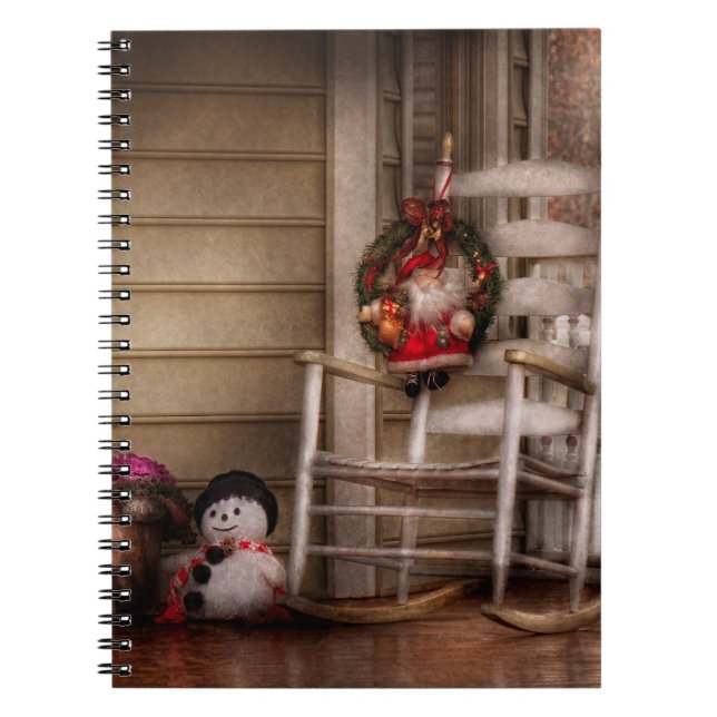 Winter - Metuchen, NJ - Waiting for Santa Notebook (Front)