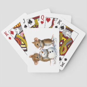 Winter Mice Playing Cards