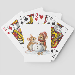 Winter Mice Playing Cards