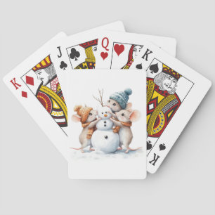 Winter Mice Playing Cards