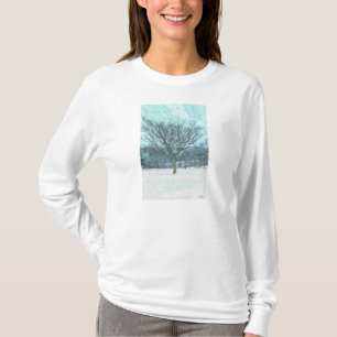 Winter Mimosa Painterly Hoodie T-Shirt