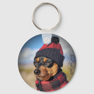 Winter Min Pin Key Ring