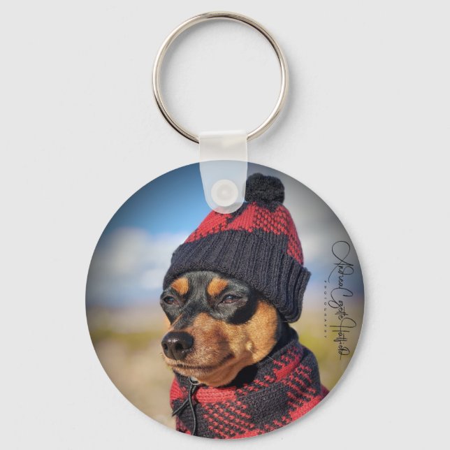Winter Min Pin Key Ring (Front)