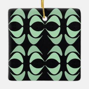 Winter Mint 11   MERRY CHRISTMAS   m3galleryStudio Ceramic Ornament