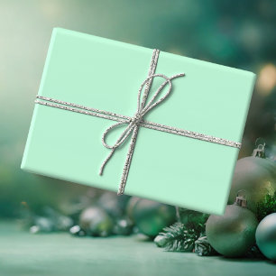 Winter Mint Solid Colour Wrapping Paper