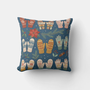 Winter Mittens Pattern Pillow