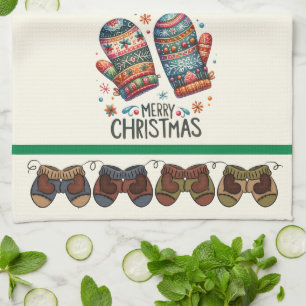 Winter Mittens Tea Towel
