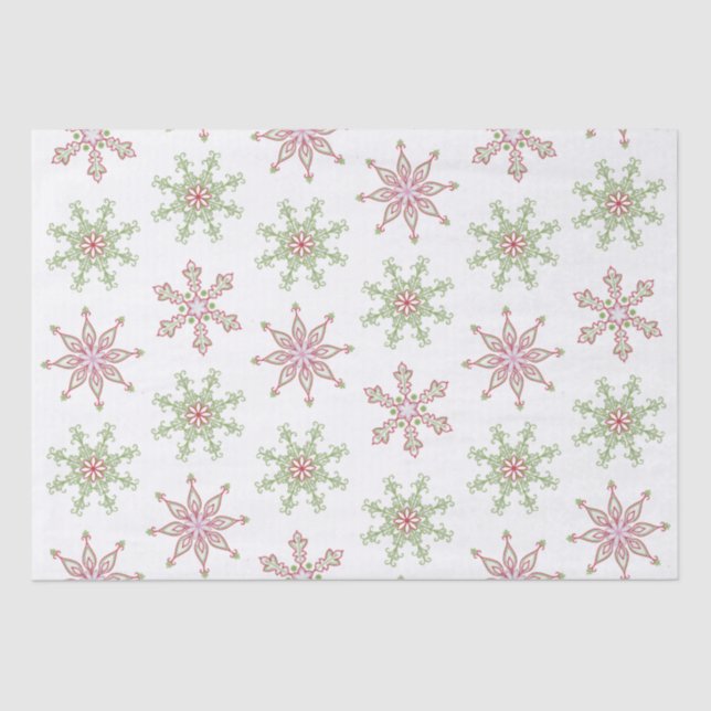 Winter Modern Holiday Cute Christmas Custom Tissue Paper (Front)