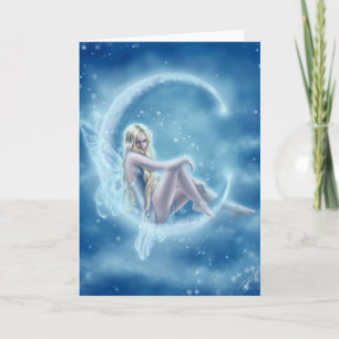 Winter Moon Greeting Card