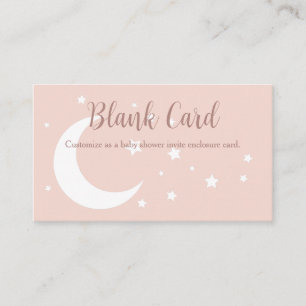 Winter Moon & Stars Enclosure Card