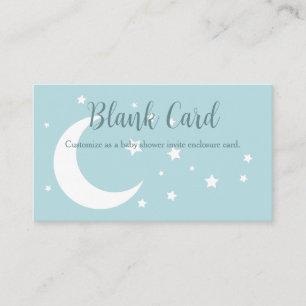 Winter Moon & Stars Enclosure Card