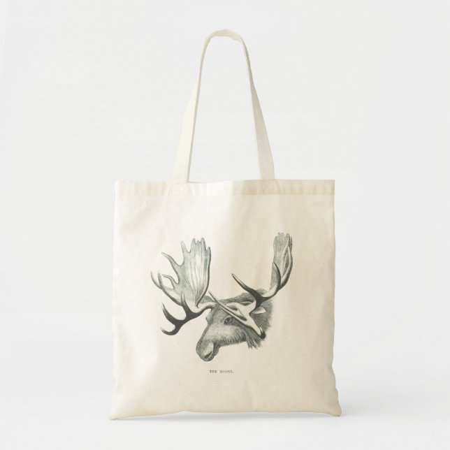 Winter Moose Tote Bag (Front)