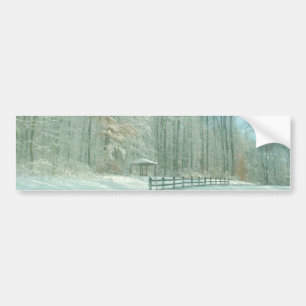 winter morning bumper sticker