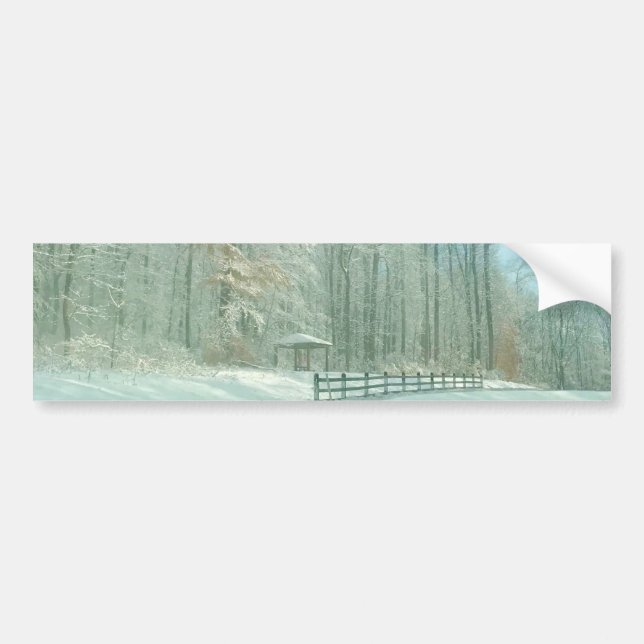 winter morning bumper sticker (Front)