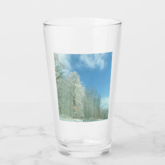 winter morning glass