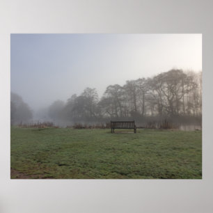 Winter Morning Walk in the Park Poster
