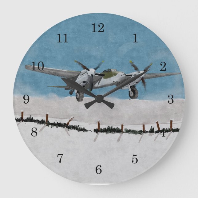 Winter Mosquito 1944 Wall Clock (Front)