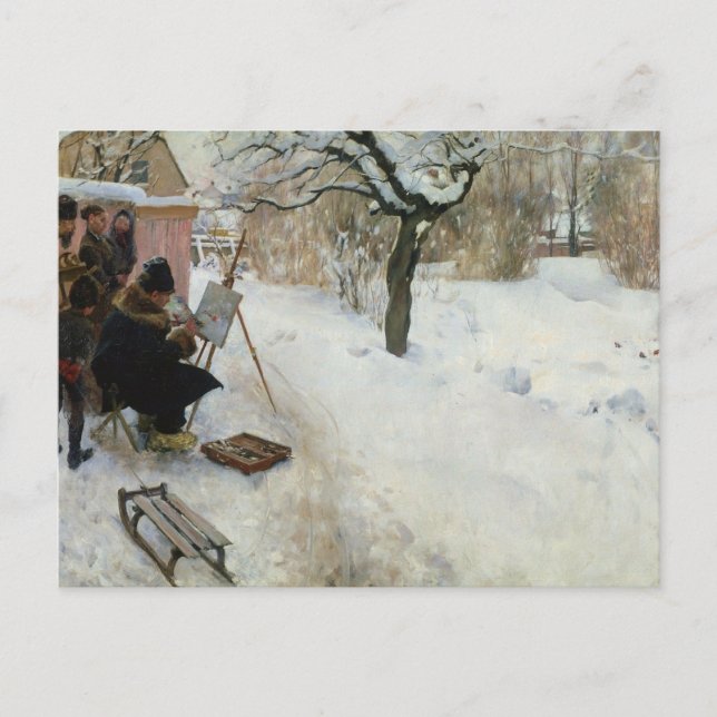 Winter Motif Åsögatan Postcard (Front)