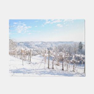 Winter Motive Winter landscape Snow Cold Doormat