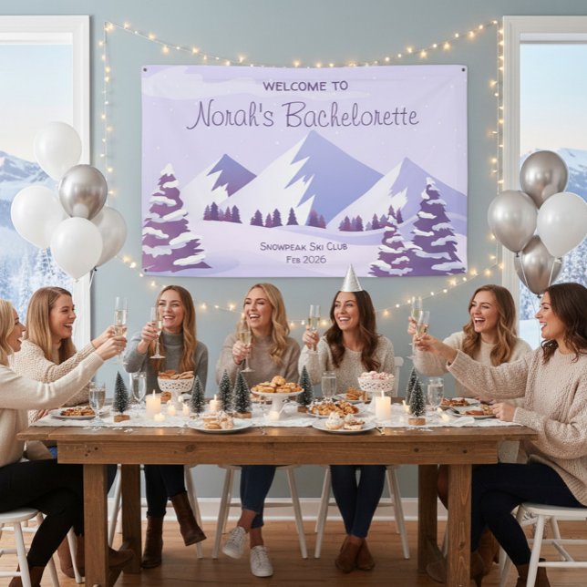 Winter Mountain Bachelorette Weekend Custom  Banner (Creator Uploaded)