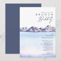 Winter Mountain Brunch and Bubbly Invitation