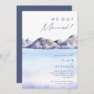 Winter Mountain Elopement Announcement
