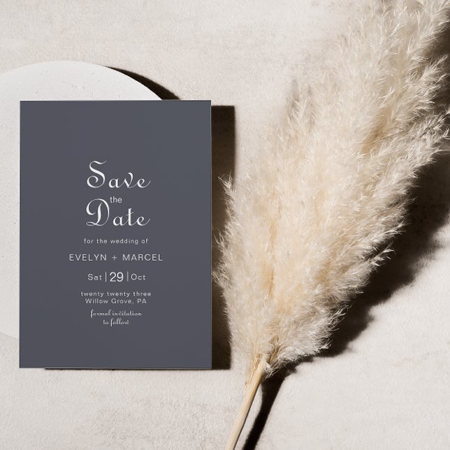 Winter Mountain Forest Wedding Save the Date  Invitation (Creator Uploaded)