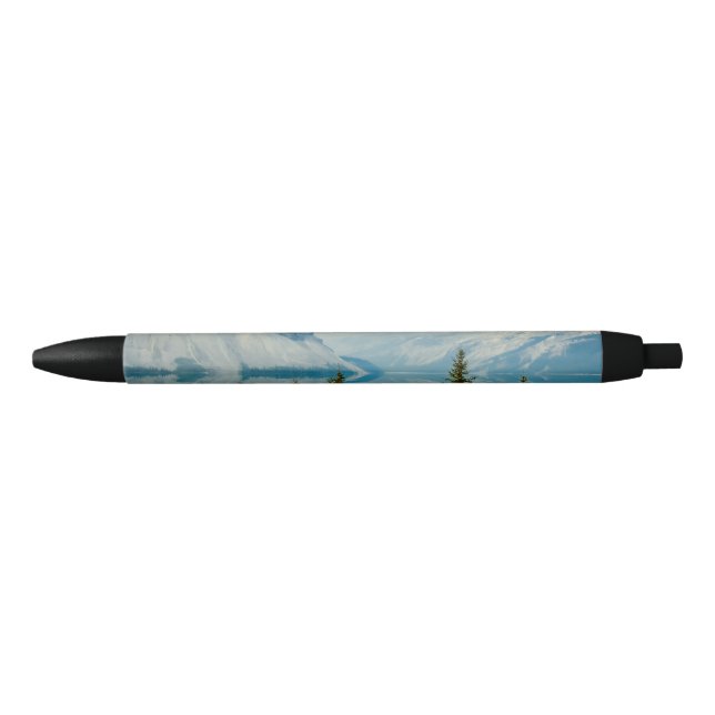 winter mountain lakes black ink pen (Front)