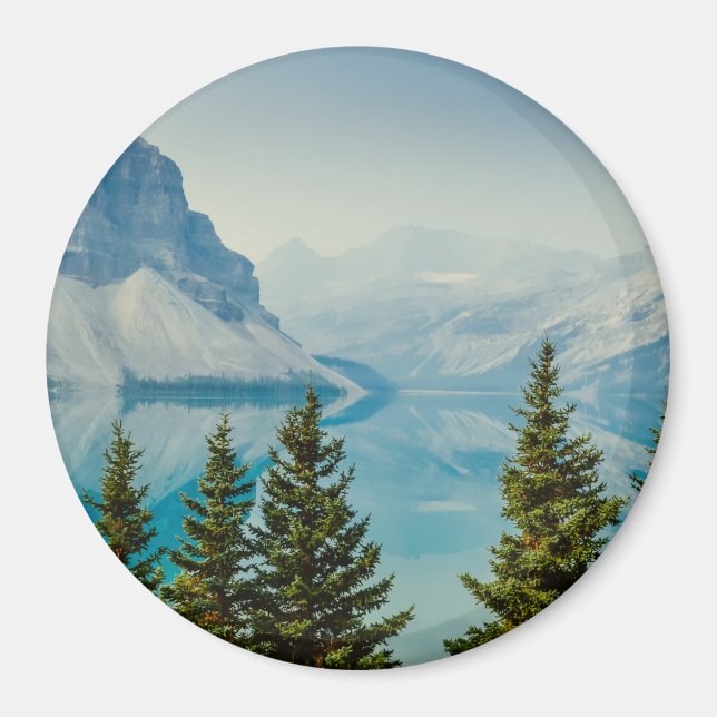 winter mountain lakes magnet (Front)