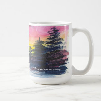 Winter Mountain Majesty Painting coffee mug