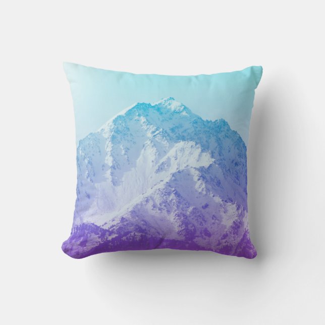 Winter mountain peakmountain,hipster,peak,photo,ba cushion (Front)