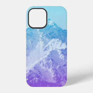 Winter mountain peakmountain,hipster,peak,photo,ba iPhone 12 case