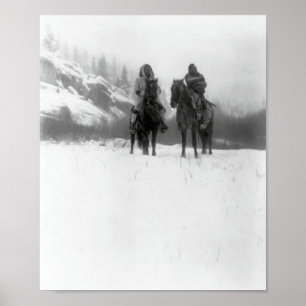WINTER MOUNTAIN TREK 1908 POSTER